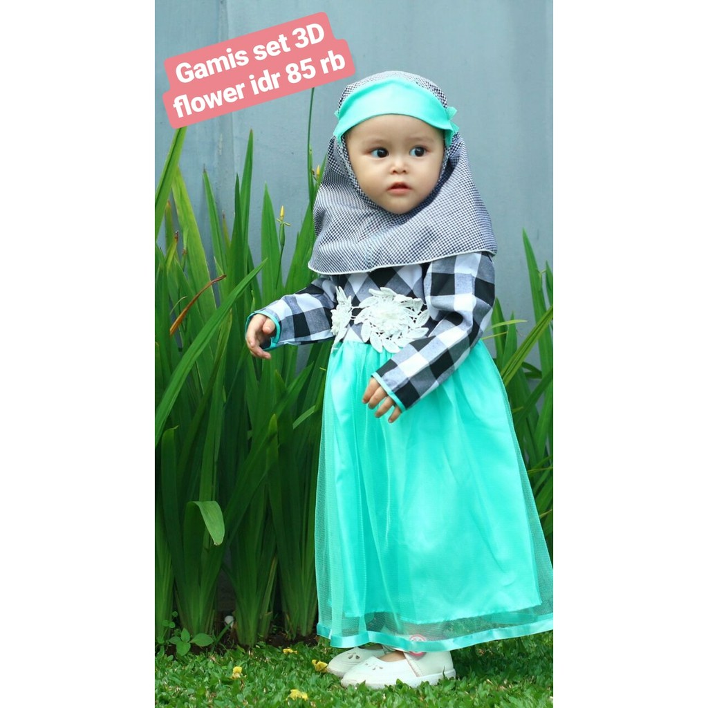 baju muslim anak/gamis anak lucu/baju anak/gamis balita
