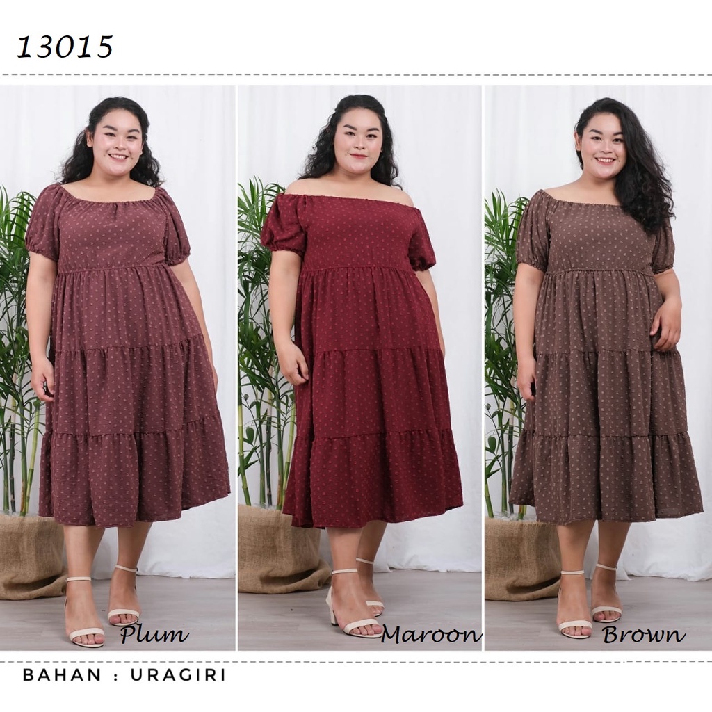 DDC13015 R1 - Dress Jumbo bahan Uragiri