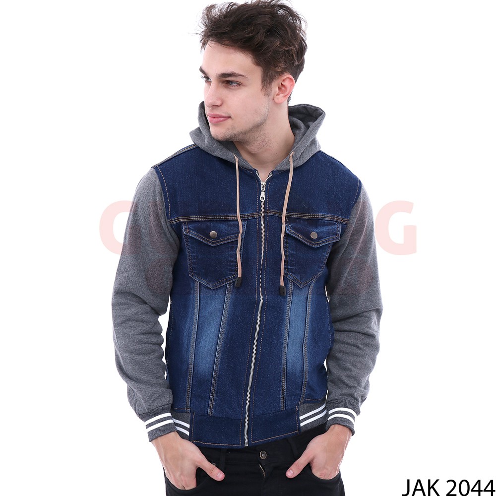 Jaket Denim Keren Casual Pria Banyak Warna - JAK (COMB)