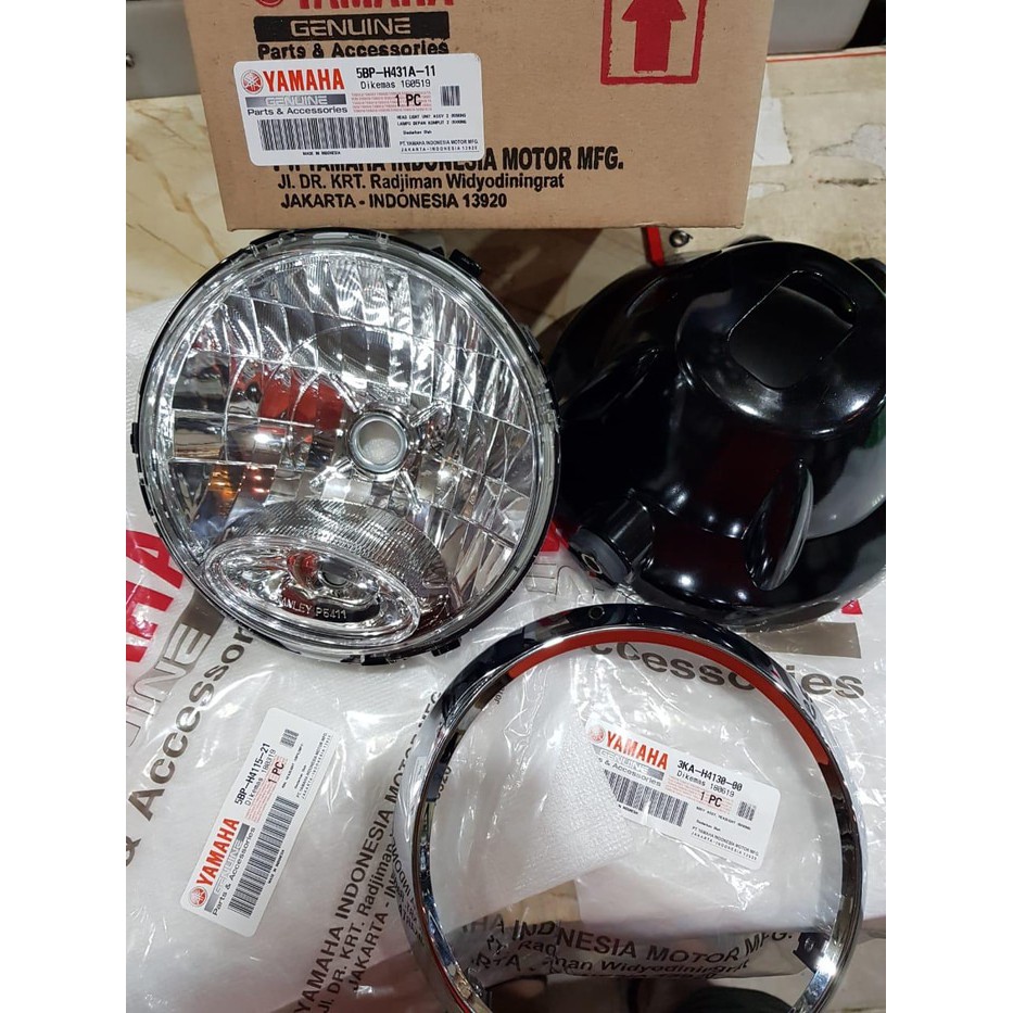 REFLEKTOR LAMPU DEPAN DPN RX KING TH 07 BULAT ASLI ORI YAMAHA