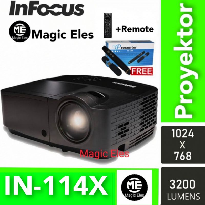 Proyektor infocus IN114X Lumens 3200 Projector IN114X Lengkap