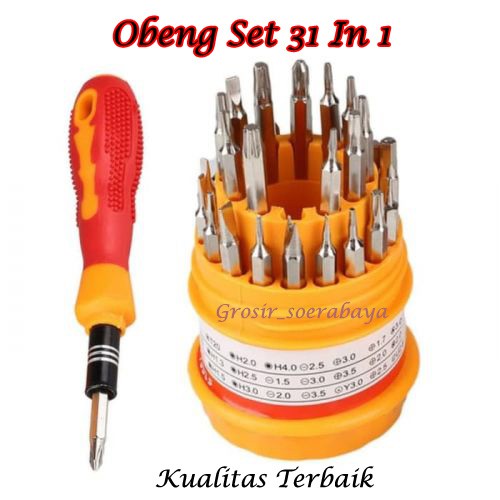 Obeng Set Serbaguna Isi 31 Macam Jenis