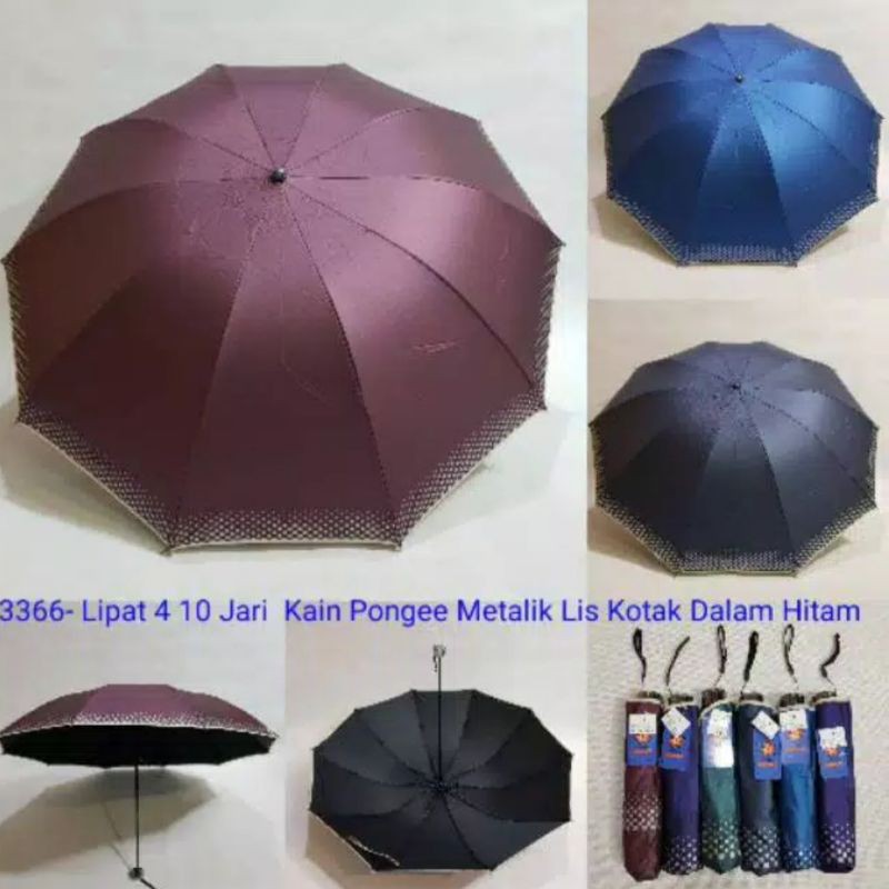 Payung 10 JARI Jumbo MASTER RAIN atau NAGOYA Motif PARIS atau SAKURA LIST KOTAK Ukuran Lebih Besar dan Kokoh Awet Premium