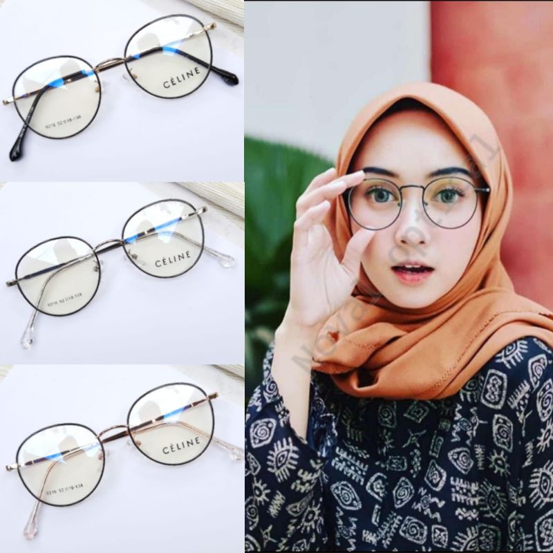 Paket hemat kacamata 9216+lensa anti radiasi/kacamata minus