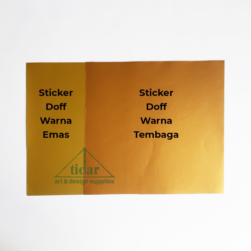 

Stiker Doff Warna Emas Tembaga 20 x 20 cm - Matt Gold Copper Sticker