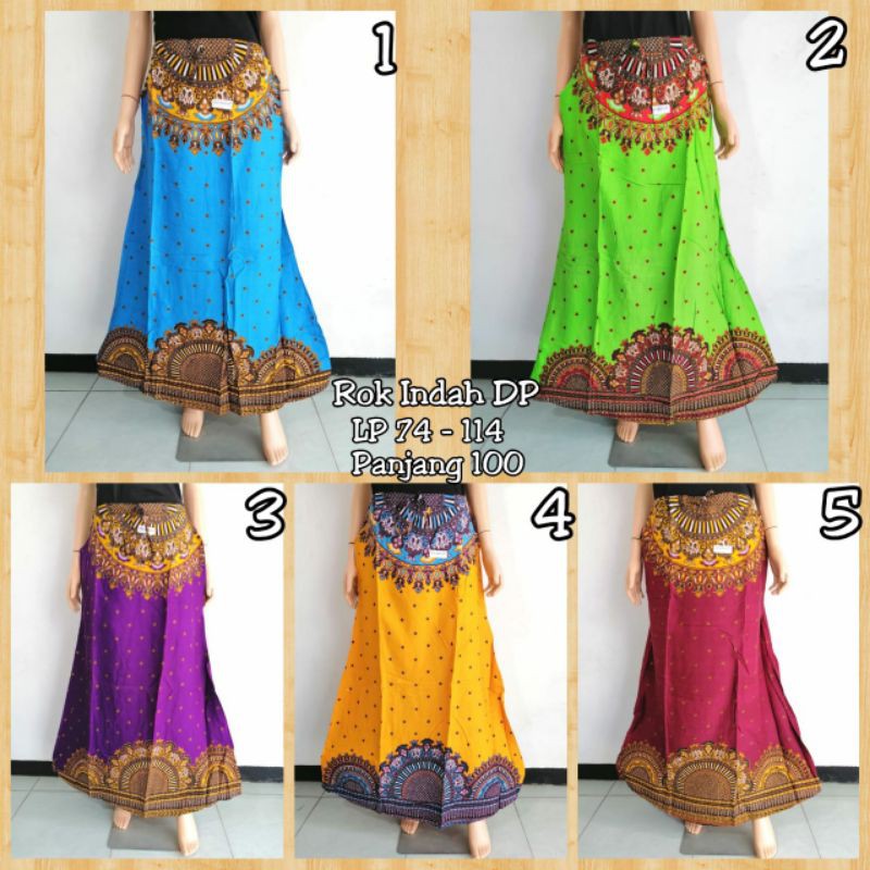 Rok Indah DP HAP Rok Batik Lingkar Pinggang 74 - 114 Nyaman Dipakai