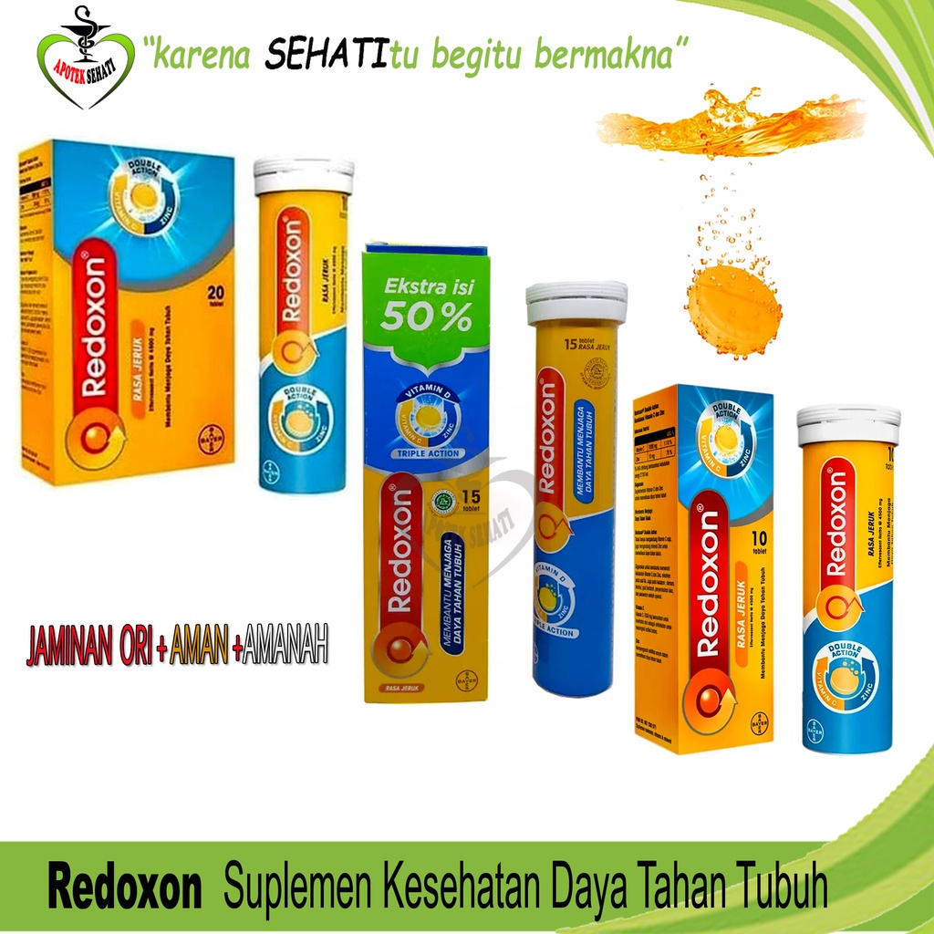 Redoxon Triple Action Effervescent Menjaga Daya Tahan Tubuh