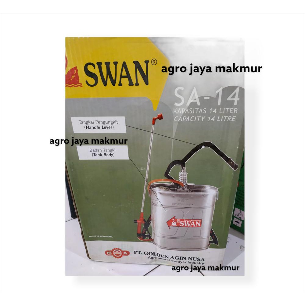 Sprayer Manual SWAN 14 liter (tangki semprot stainless SA 14)