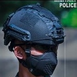 Helm Tactical Mich 2001 Cover 2001 Hitam