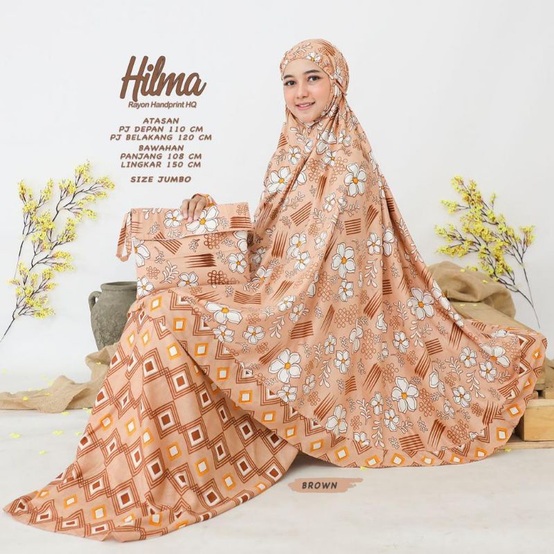 mukena rayon jumbo/mukena rayon motif bunga/mukena motif/mukena murah
