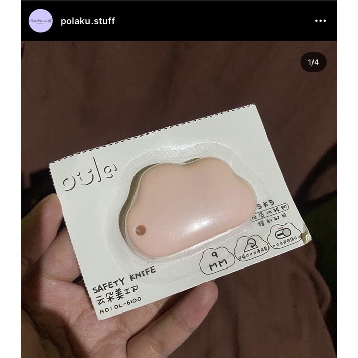 

ready stock mini cutter clouds pink