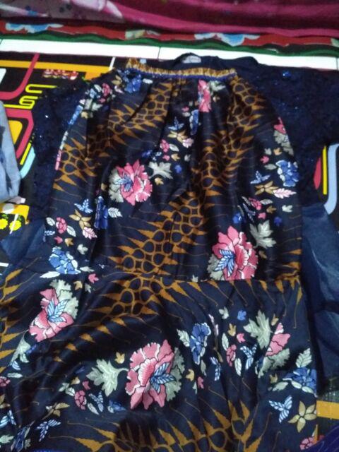 BRUKAT KOMBINASI ORGANZA  ROK DUYUNG BATIK  BAJU  KEBAYA 