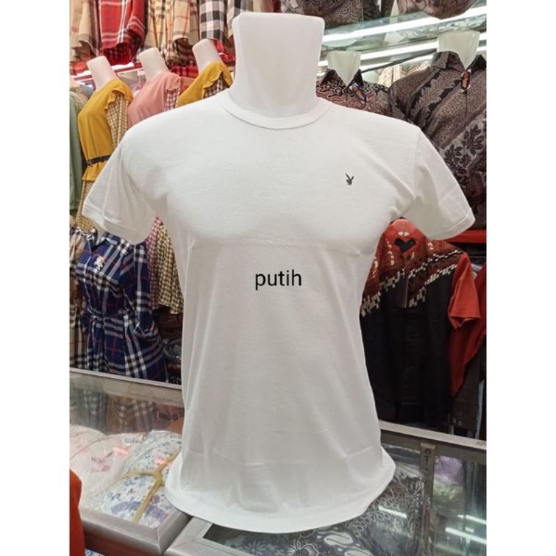 BAJU KAOS DALAM OBLONG SINGLET T-SHIRT PLAYBOY GYM FITNES BODY FIT