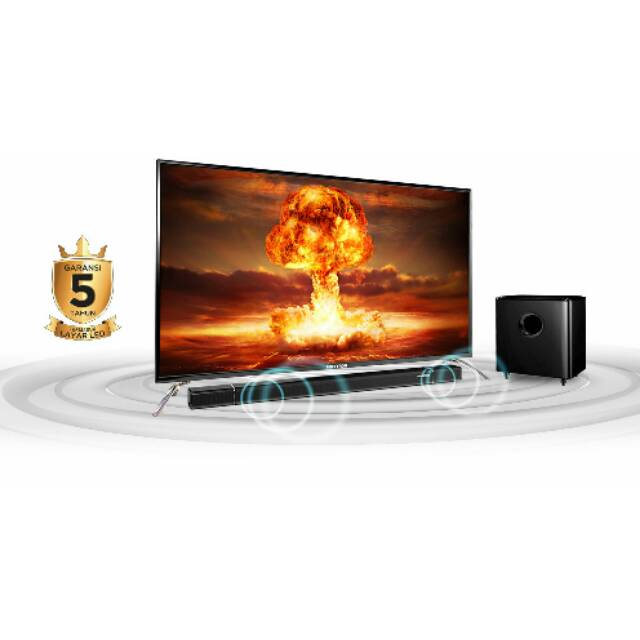 TV LED POLYTRON Cinemax Soundbar 32inchi PLD32B1550 / 32B1550 (GARANSI RESMI 5 TAHUN)