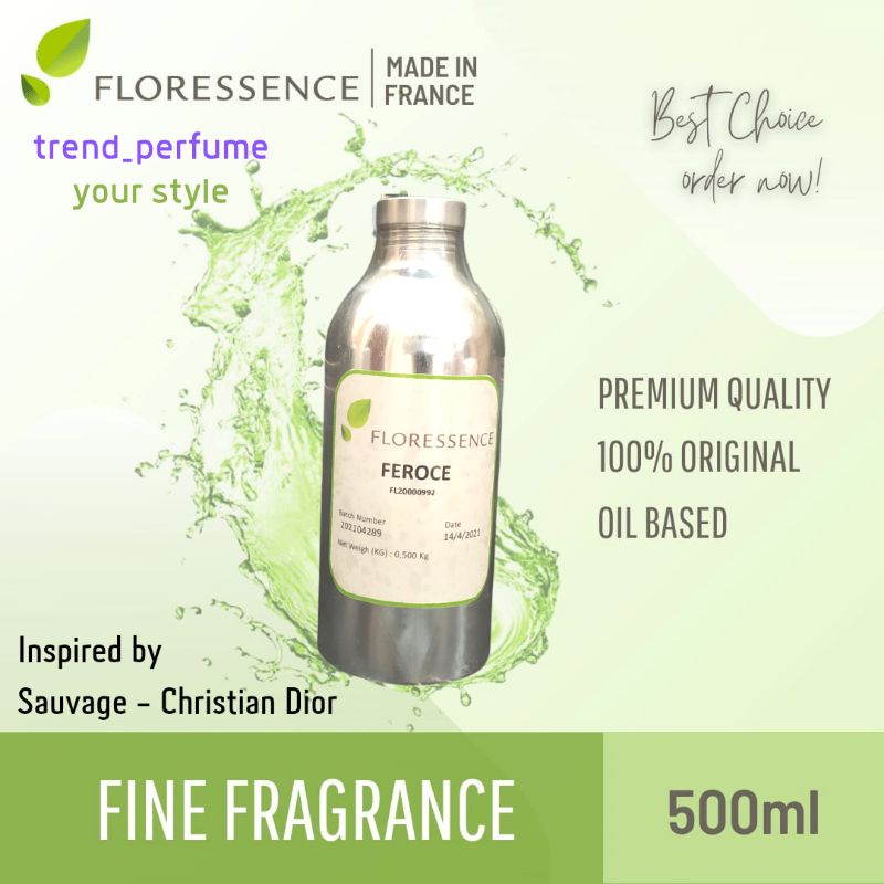FEROCE INSPIRED By DIOR SAUVAGE (SEGEL PABRIK 500 ML)