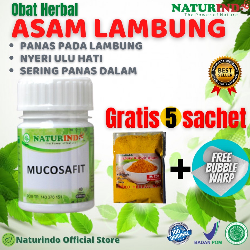 Mucosafit Obat Herbal Asam Lambung Maag Gerd Kapsul Naturindo Bisa Cod