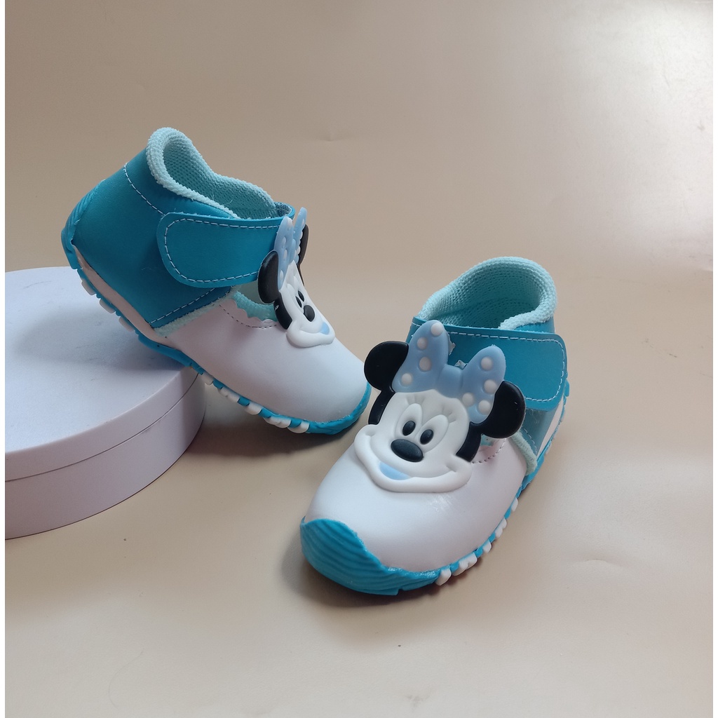 Sepatu anak bunyi bayi perempuan usia 1-3 tahun/sepatu balita murah-mickey2