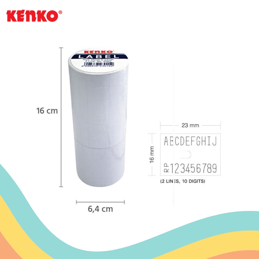 

LABEL HARGA 2 LINE KENKO 5002 (1 SLOP)