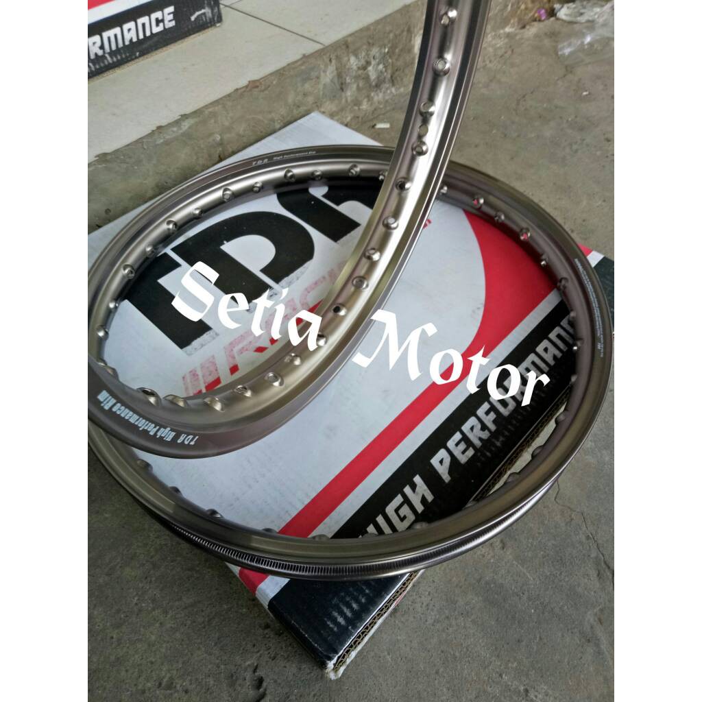 #9912 Velg TDR Er Shape Ring 17 Lebar 140 160 Sepaket Velag Veleg Titanium