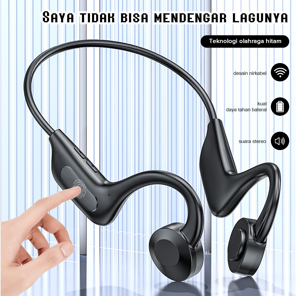 Headset Bluetooth super bass kabel memory card mp3 headset Running Olahraga