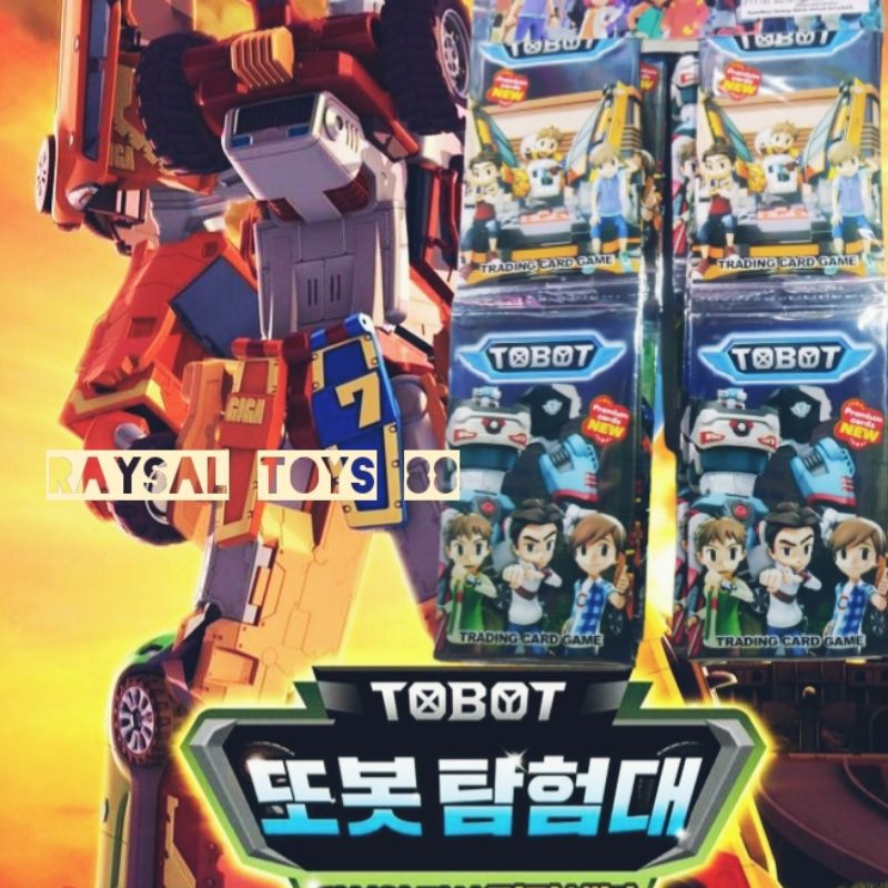 Mainan kartu tobot / trading card game tobo isi 36