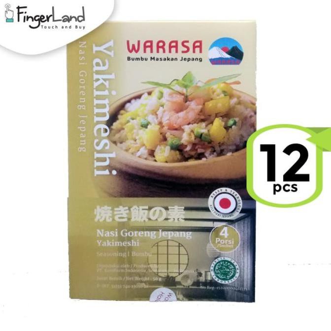 

BISA BAYAR DITEMPAT Warasa Bumbu Nasi Goreng Khas Jepang 50 Gr 100% Halal No MSG (12 Pcs) MURAH Kode