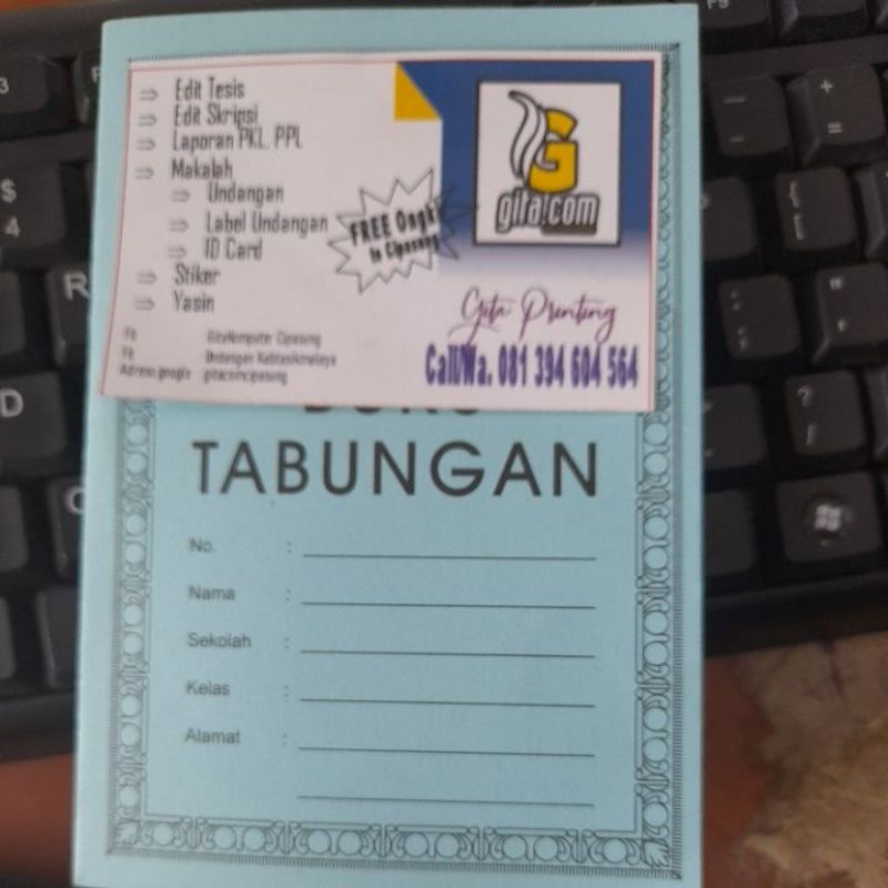 

BUKU TABUNGAN