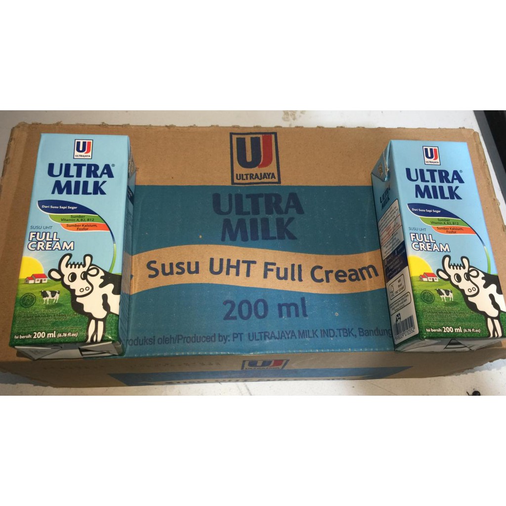 Susu ULTRA MILK Full Cream 200 ml | Susu UHT Full Cream