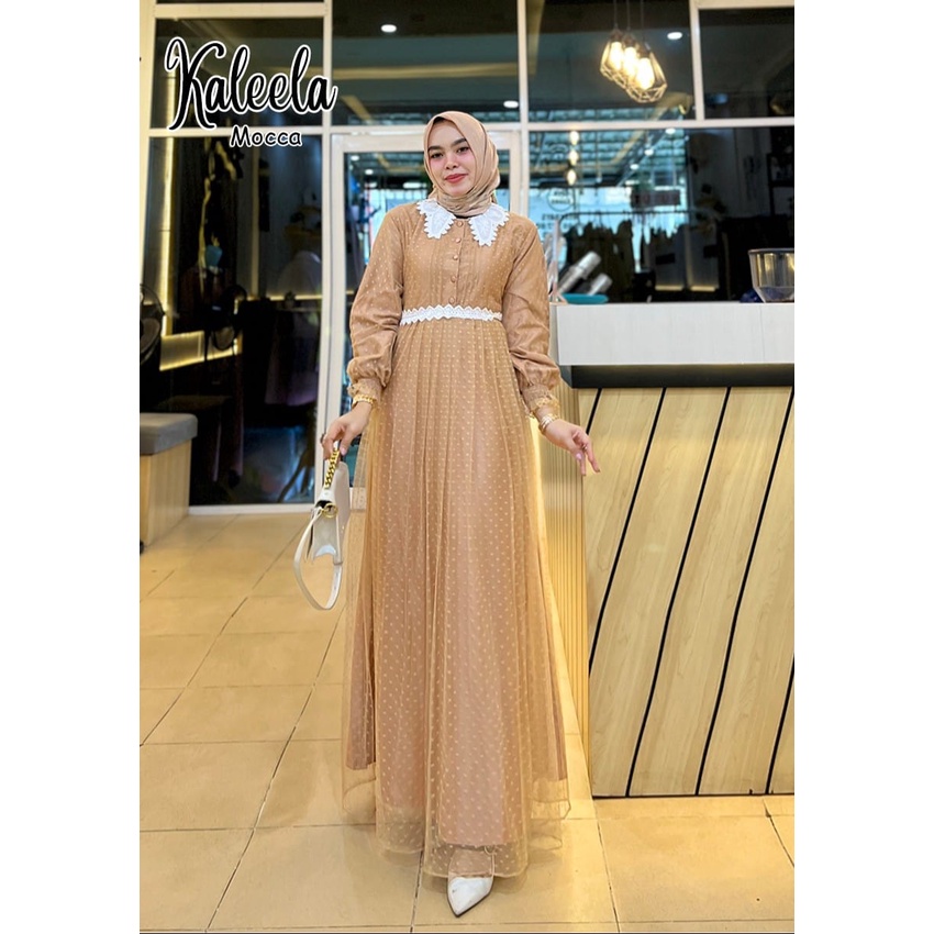 GAMIS PESTA KALEELA DRESS KONDANGAN MUSLIM