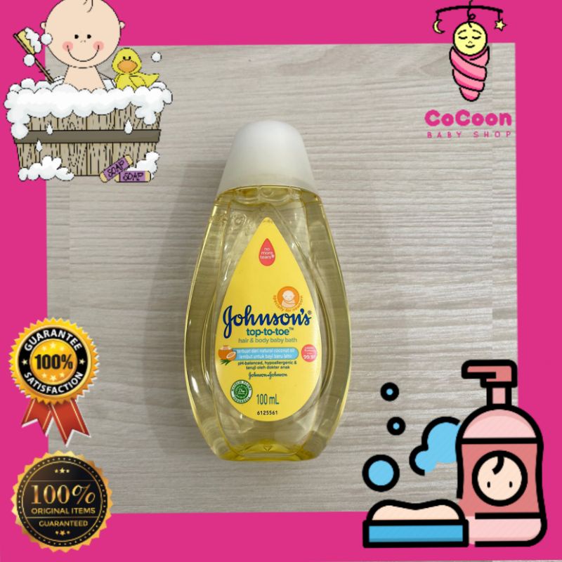 Johnsons Top to Toe 100ml / Sabun Cair Bayi Baru Lahir / Johnson / Johnson`s