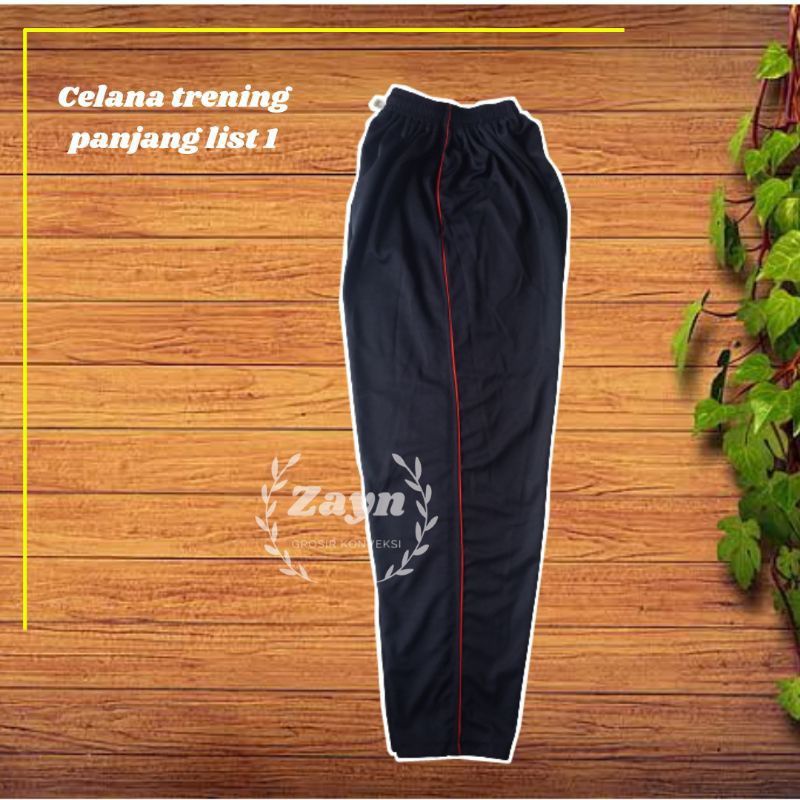 Celana Training Panjang Pria trening cowok kolor murah laki list 1 sport olahraga murah