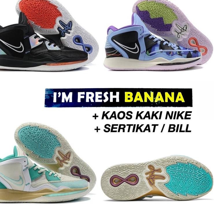 Penjualan Terbanyak.. Sepatu Basket Nike Kyrie 8 EP Black Fire And Ice Keep Sue Fresh Blue Purple