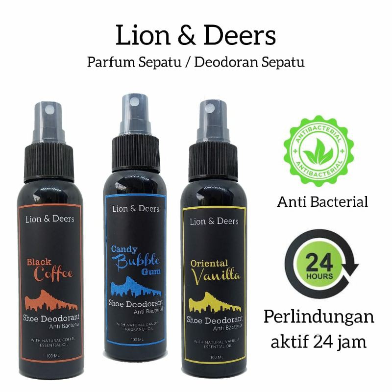 Parfum Sepatu / Deodorant Sepatu / Aroma Black Coffee / Spray 100 ML / Anti Bakteri