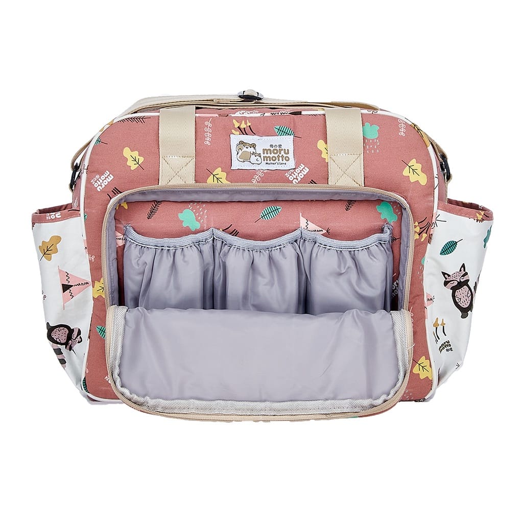 ♥BabyYank♥ Morumotto TAS BESAR + SAKU BOTOL SUSU LITTLE RACCOON SERIES MMT7002 - DIAPER BAG