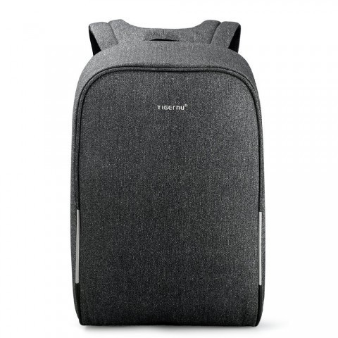Tas Ransel Original TIGERNU PREMIUM T-B3213HC - 15.6Inch Waterproof with USB Charging Port Dark Grey