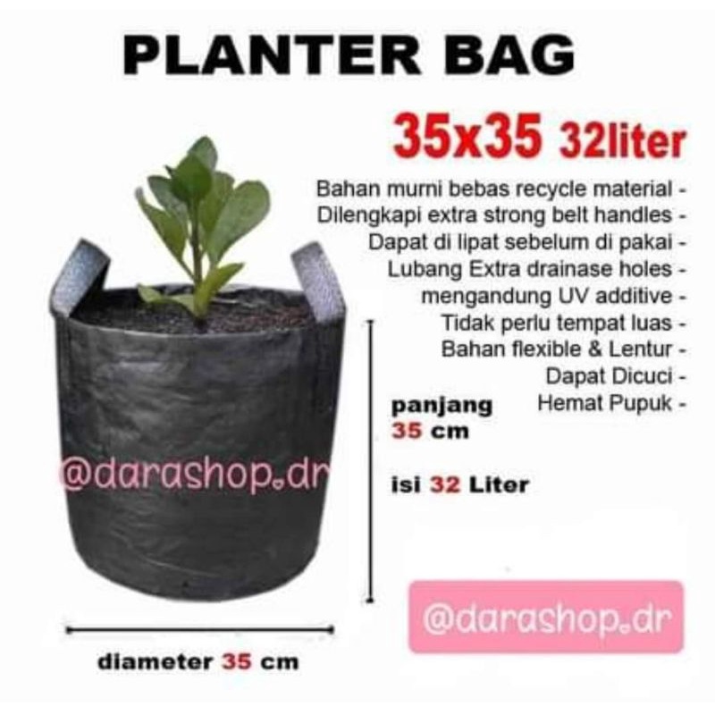 Planterbag / Pot Terpal 32 Liter