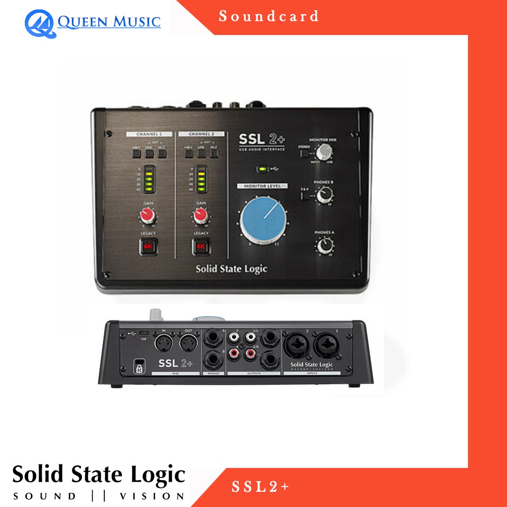 Jual Solid State Logic SSL2+ USB Audio Interface, 2in/4out Shopee Indonesia