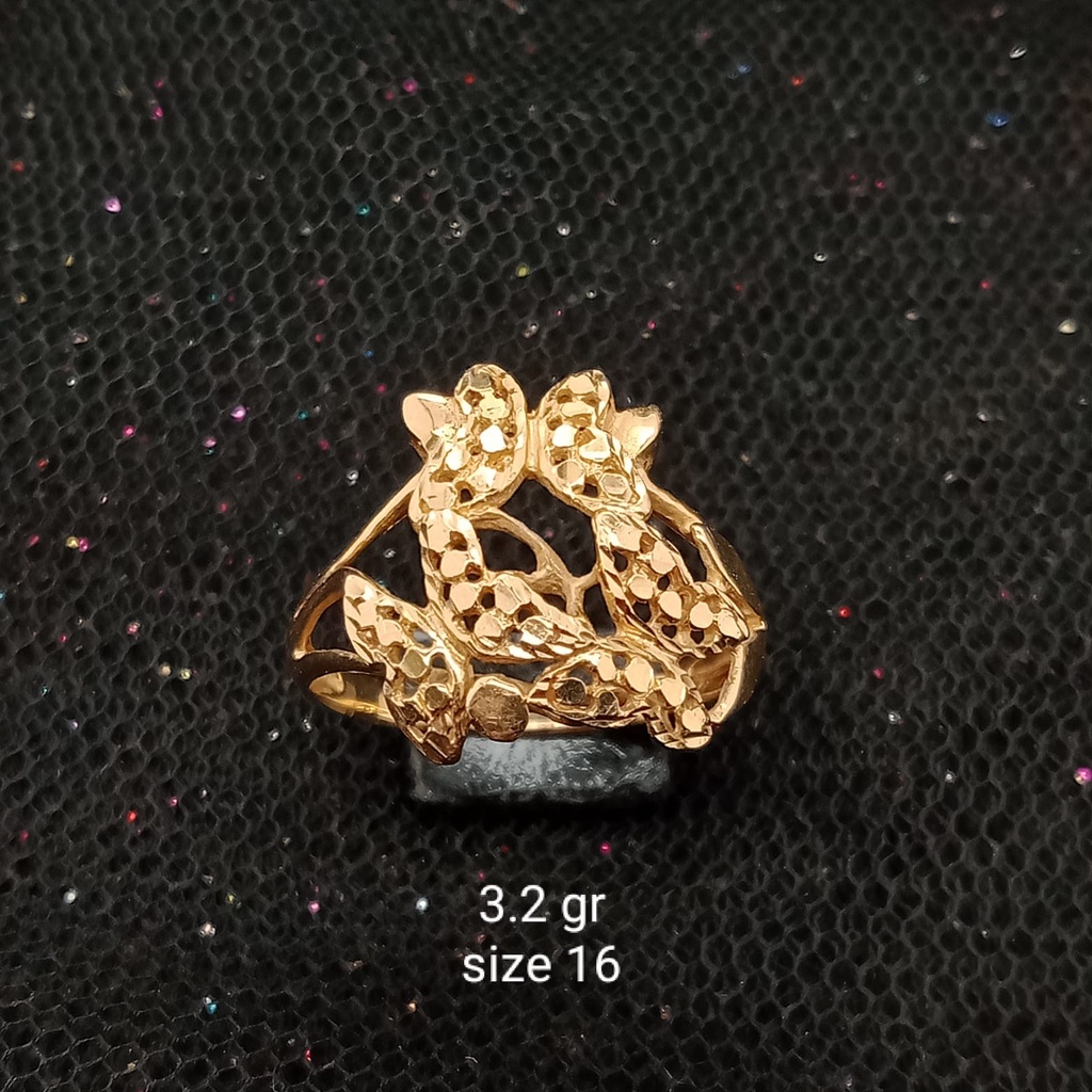 Cincin Emas 17K - 3.2 gr Kadar 750 - 752