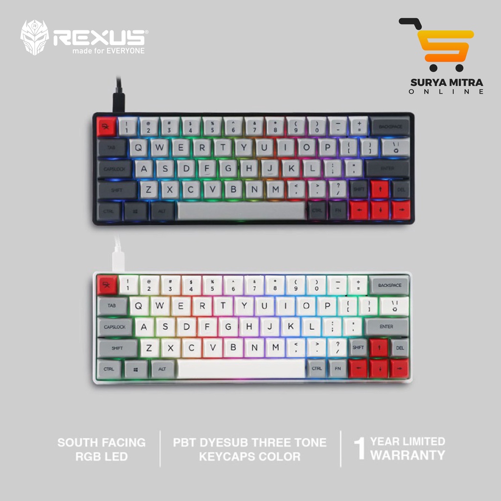 Rexus Keyboard Gaming Mechanical M64 Classic