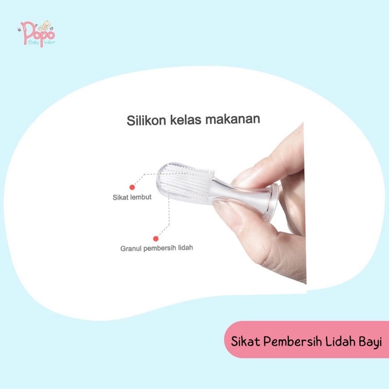 Sikat lidah bayi/sikat pembersih lidah bayi/anak (SIKAT LIDAH/GIGI/GUSI BAYI)