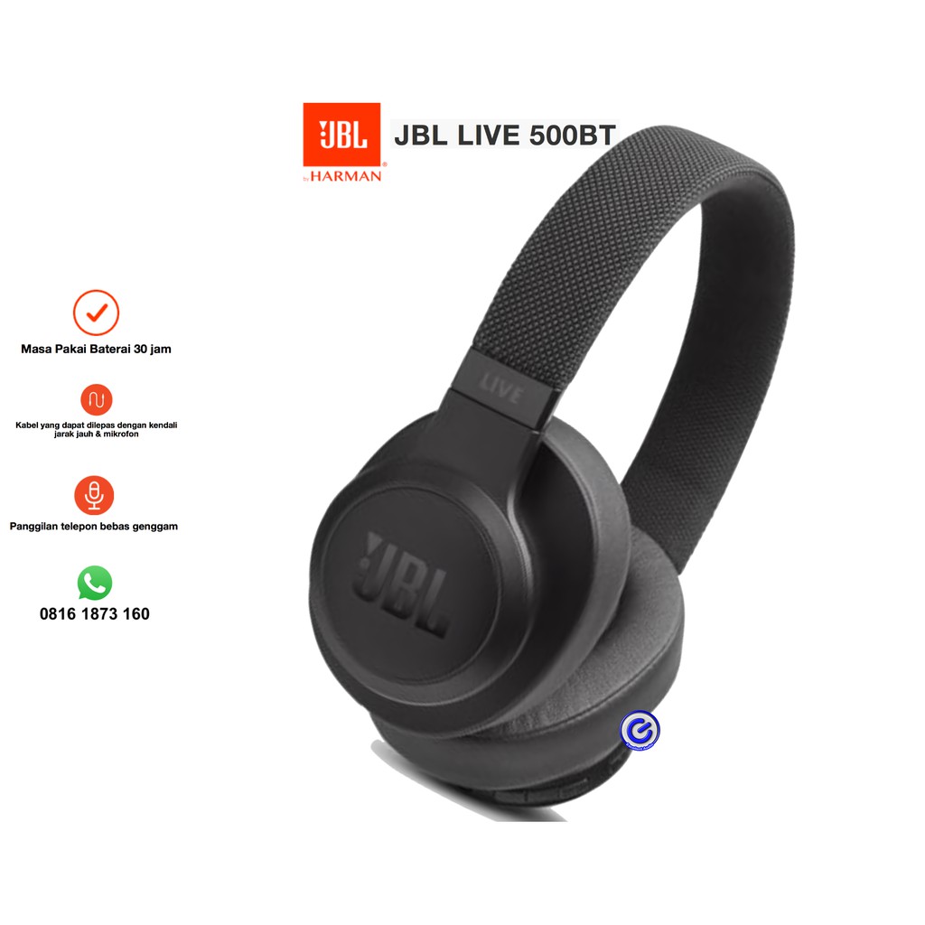 JBL Live 500bt wireless headphone