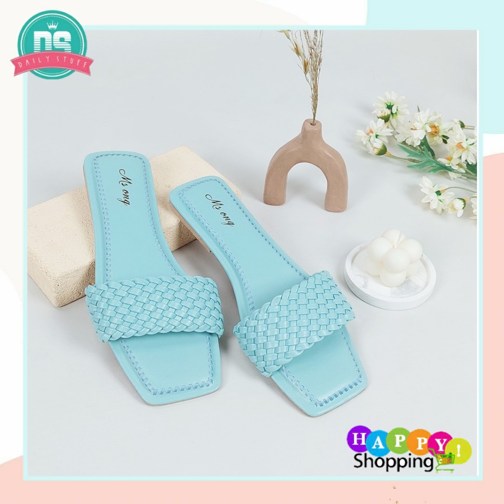 Ms Sandal Teplek / Flat Kepang Wanita Impor Murah Mst 02