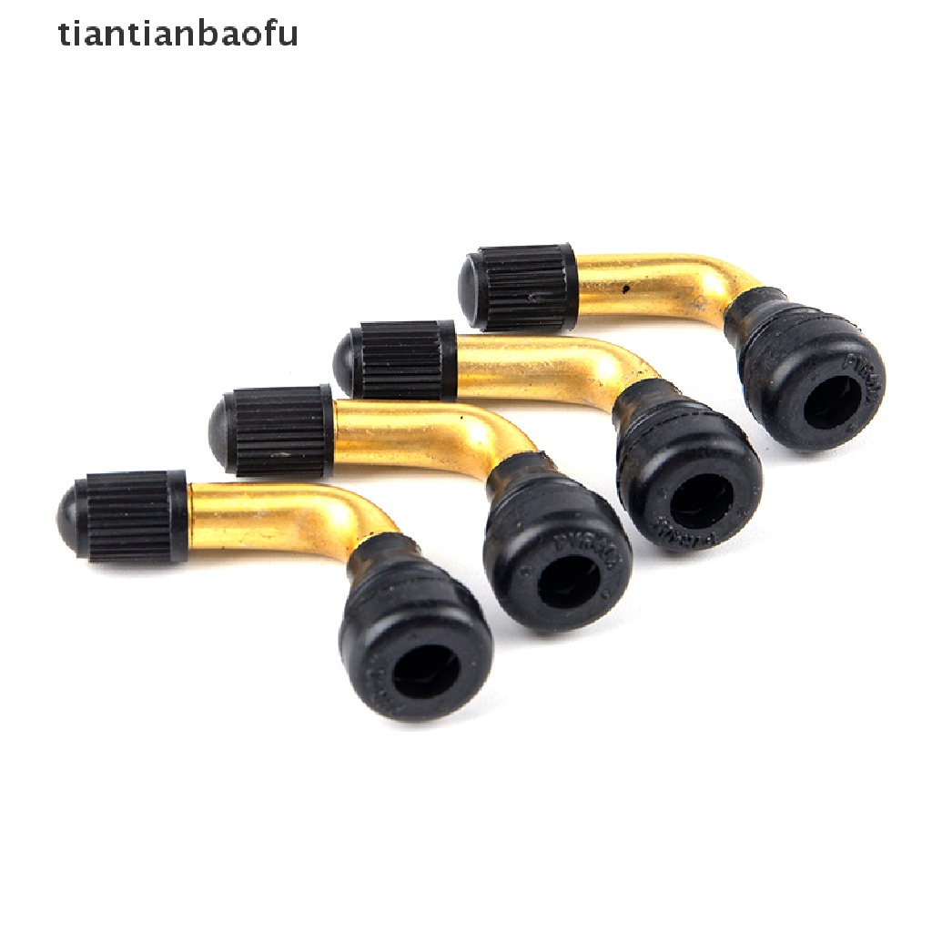 [tiantianbaofu] 4Pcs Rubber Angle Valve For Tubeless Tires Nipple For Tubeless Disc Wheel Nipple Boutique