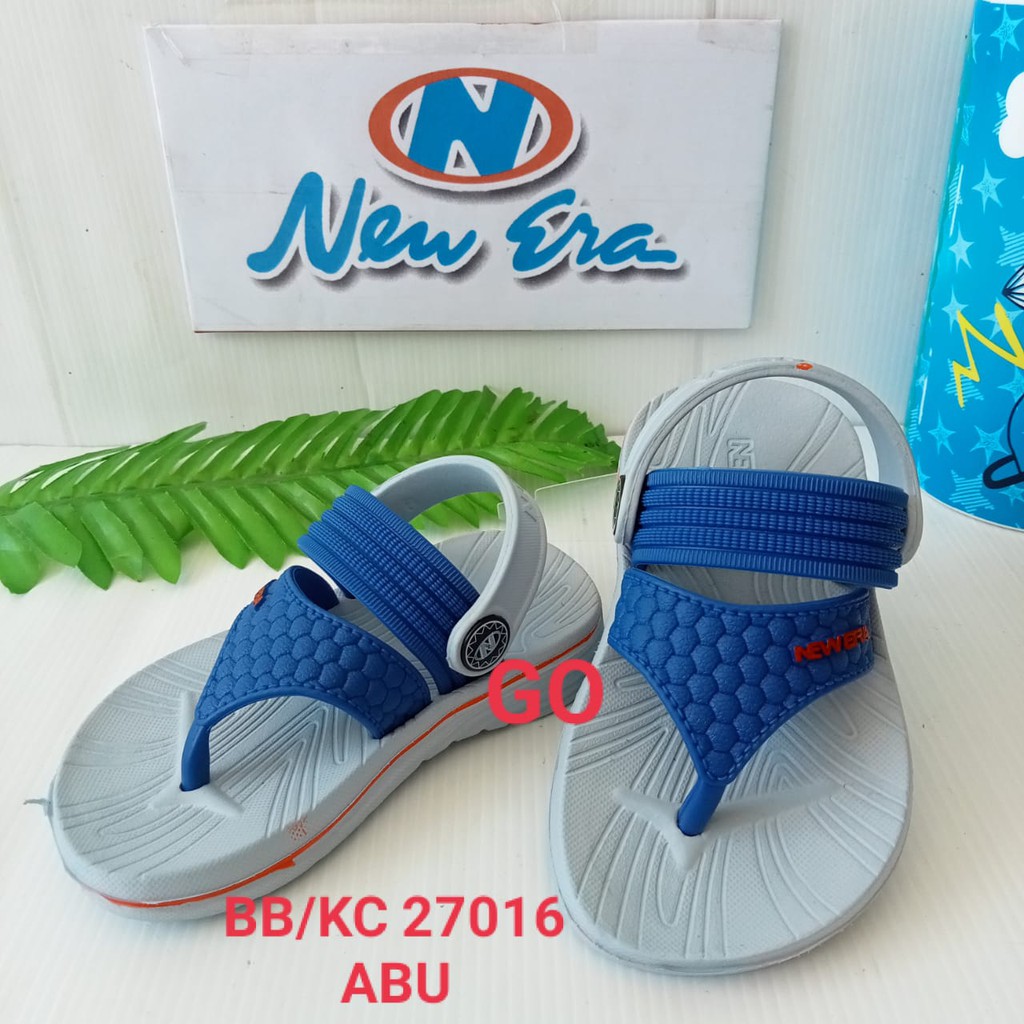 gos NEW ERA BB/KC E 27016 Sandal Japit Anak Laki Laki Tali Belakang Karet Original