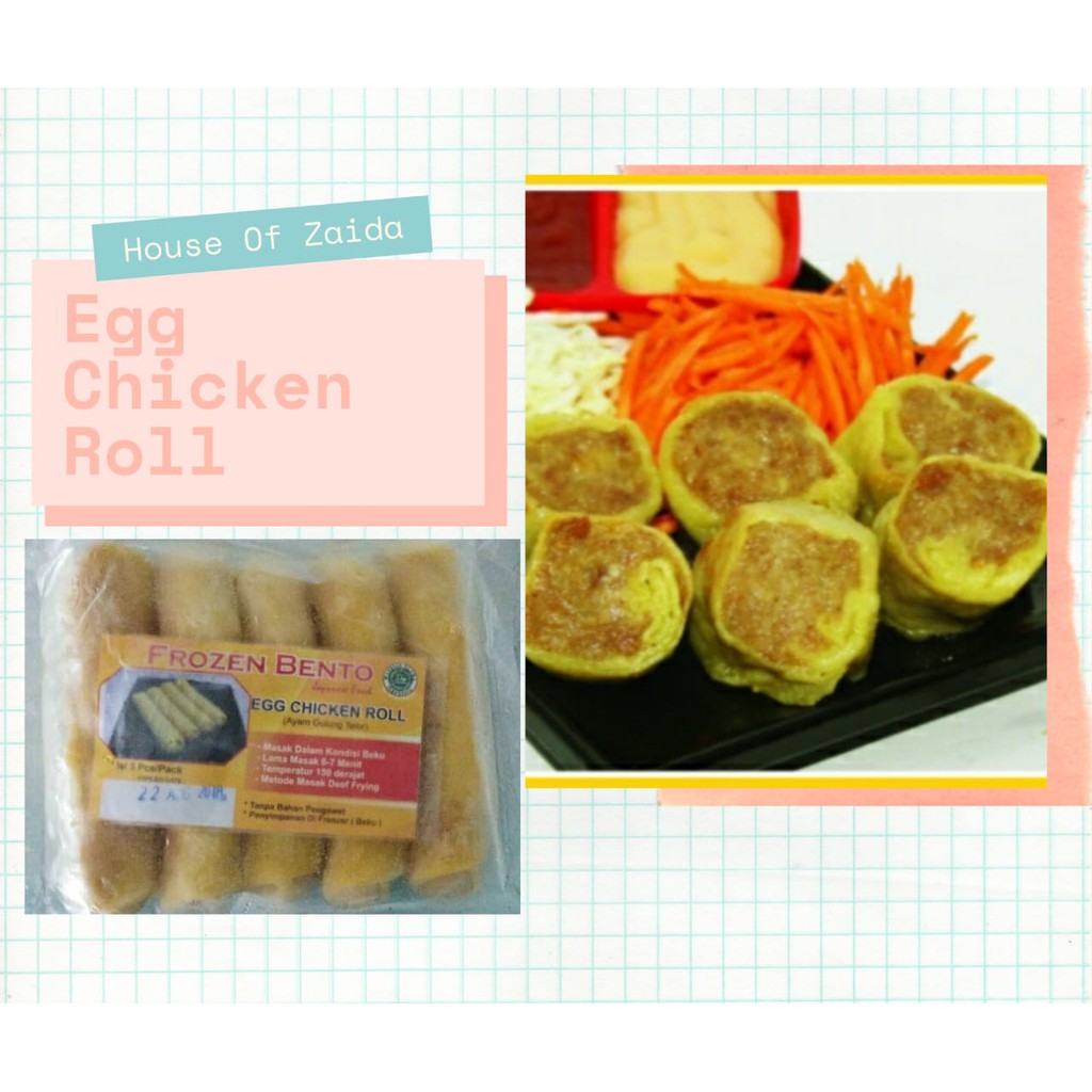 

Frozen Bento Egg Chicken Roll isi 5 pcs