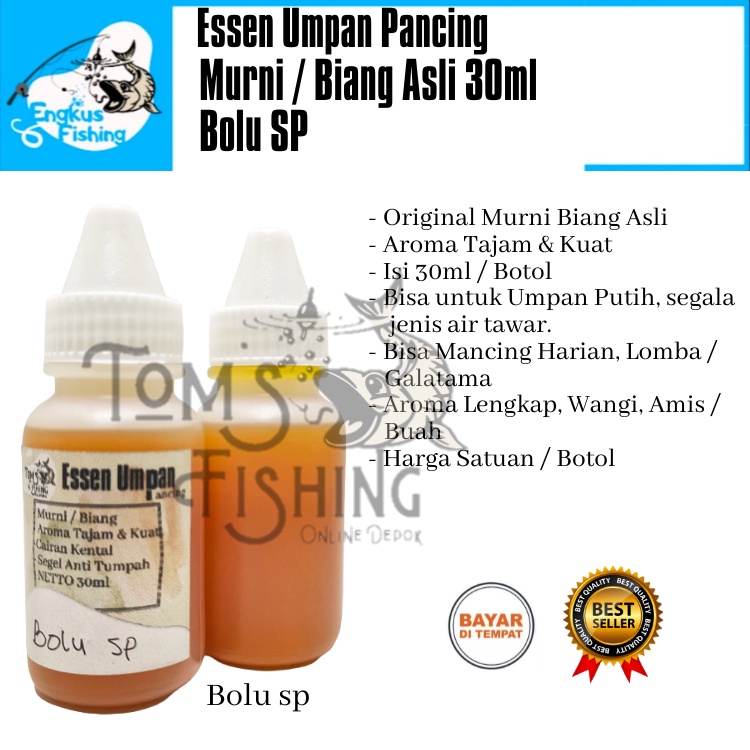 Essen Umpan Pancing Murni Biang Asli (10ml/30ml) Amis/Wangi Murah - Engkus Fishing