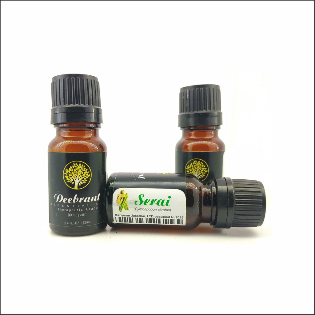 Essential Oil DEEBRANT Therapeutic grade 100% pure 12ml vanilla lemongrass pine