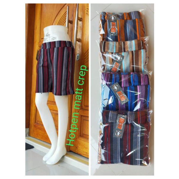 Hot pants crep/kulot pendek crep wanita/celana pendek wanita/celana pendek zebra,etnik,polos,kotak,salur