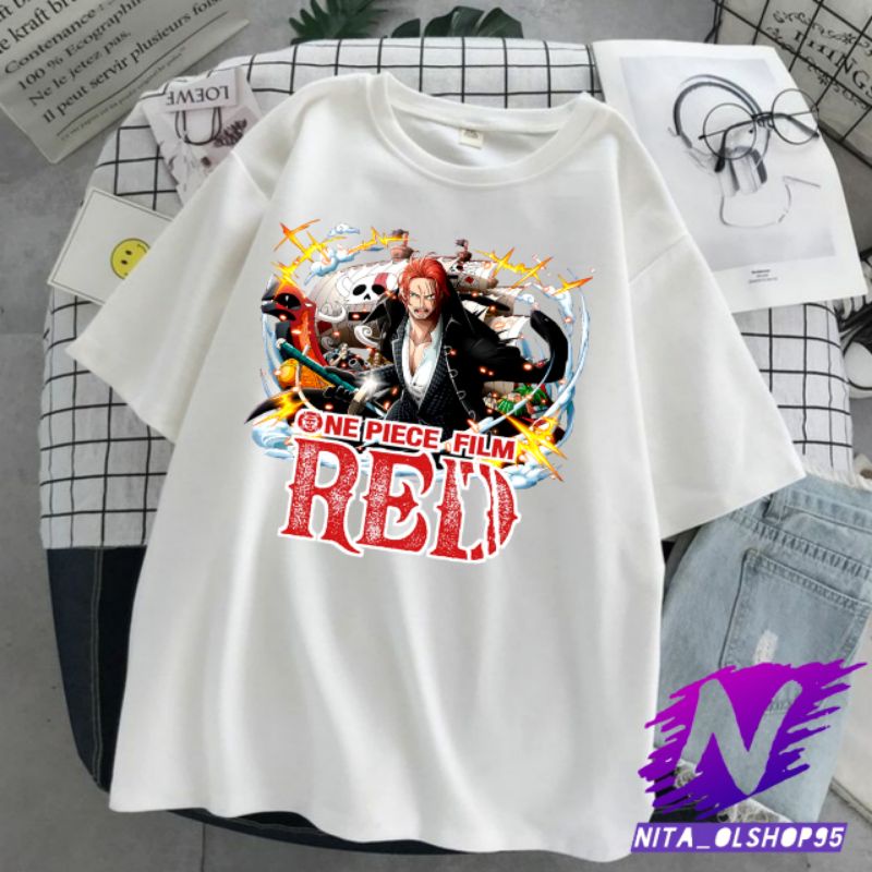 kaos anak one piece spesial film red baju akagami no shanks