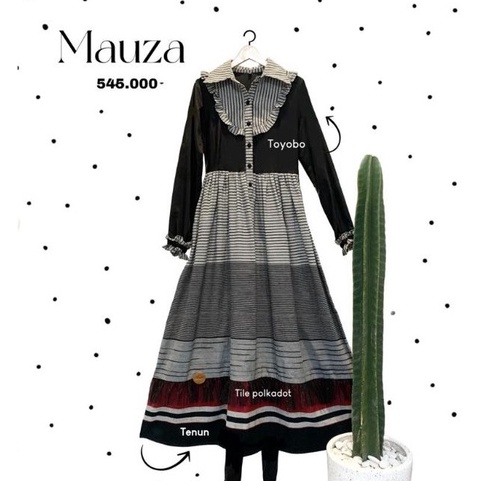 Mauza by Zisheeri / Casual Dress / Gamis Branded / Moslem Wear / Gamis Wanita / Holwa Fashion